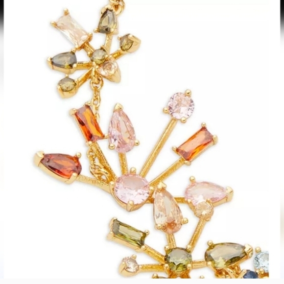 kate spade new york Mixed Cubic Zirconia Firework Flower Line Bracelet - Picture 5 of 7